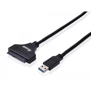 Equip USB 3.0 į SATA adapteris, juodas, 5 Gbit/s, CE, 50 mm, 9.5 mm, 550 mm
