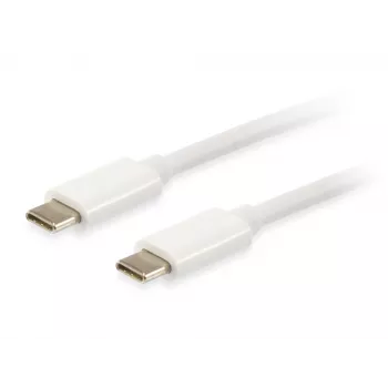 Equip Platinum USB Type C laidas, 2 m, USB C – USB C, USB 3.2 Gen 2, 10 Gbit/s, baltas