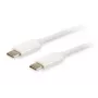 Equip Platinum USB Type C laidas, 2 m, USB C – USB C, USB 3.2 Gen 2, 10 Gbit/s, baltas
