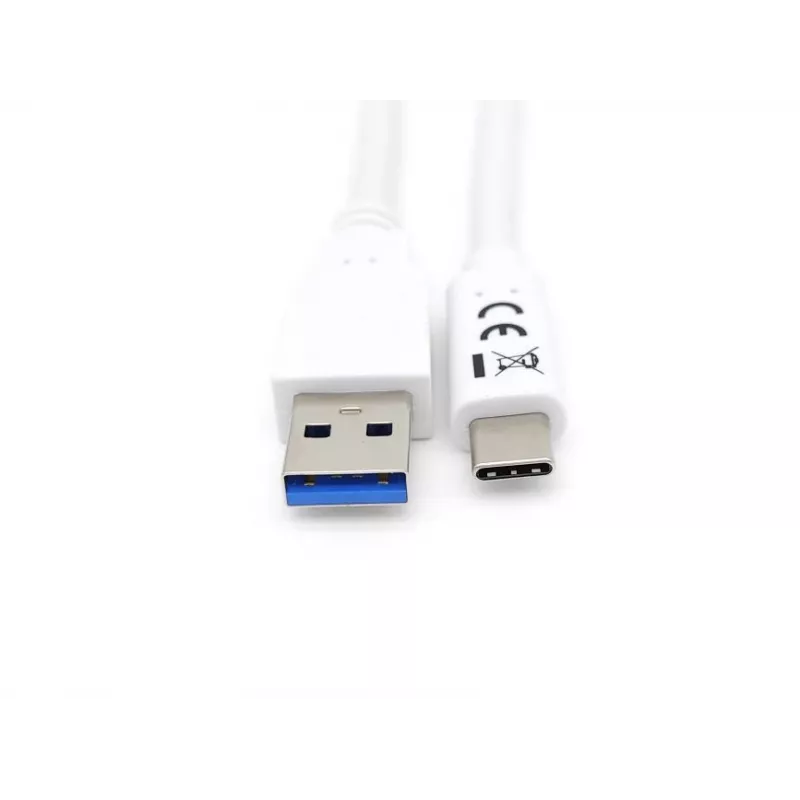 Equip USB 3.2 Gen 1 Type-C į A laidas, vyriškas/vyriškas, 1 m, USB A, USB C, USB 3.2 Gen 1 (3.1 Gen 1), 5 Gbit/s, Baltas