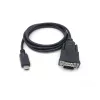 Equip USB-C į Serial DB9 laidas, vyriškas/vyriškas, 1,5 m, juodas