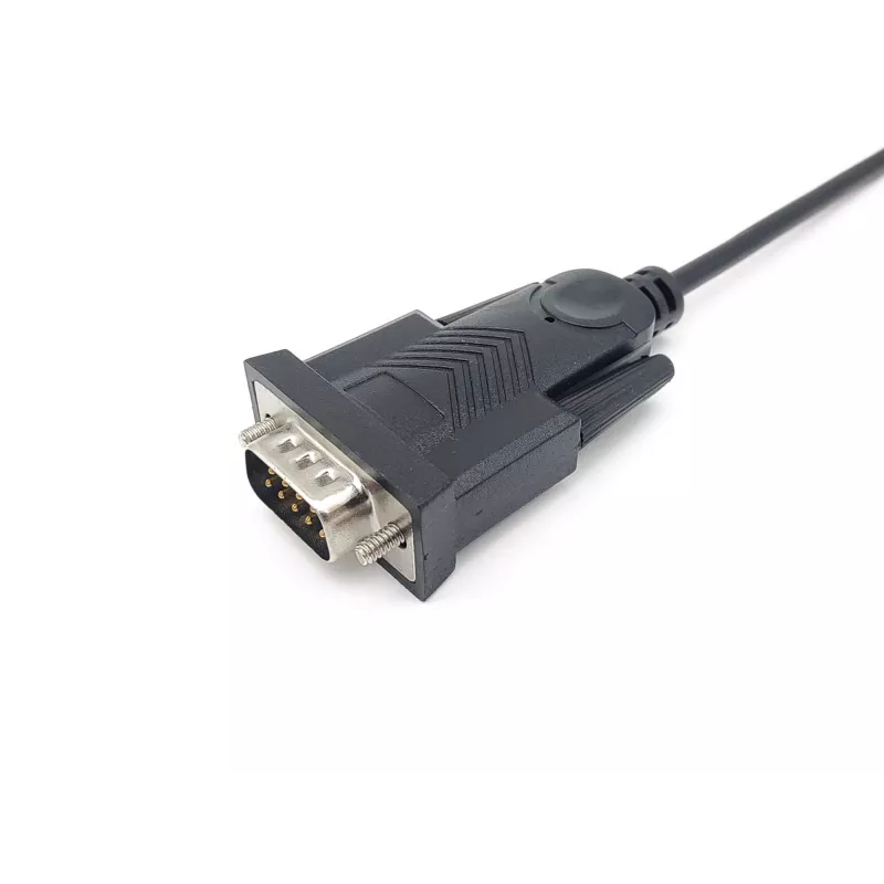Equip USB-C į Serial DB9 laidas, vyriškas/vyriškas, 1,5 m, juodas