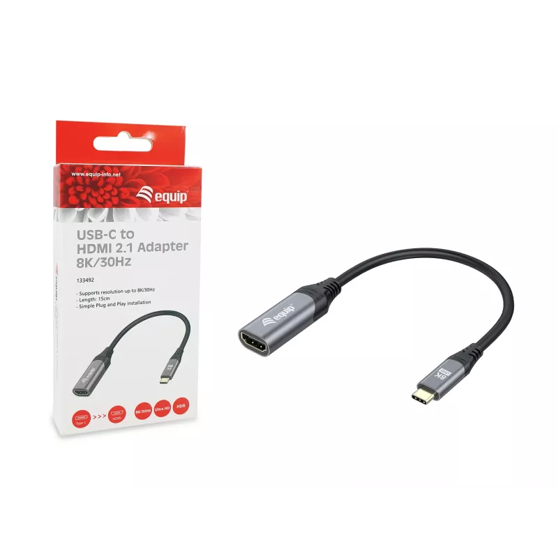 Equip USB-C į HDMI 2.1 adapteris 8K 30Hz 0,15 m