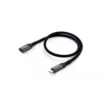 Equip USB 3.2 Gen 2 C-C ilginimo laidas, M/F, 0,5 m, 4K/60Hz, 10 Gbps