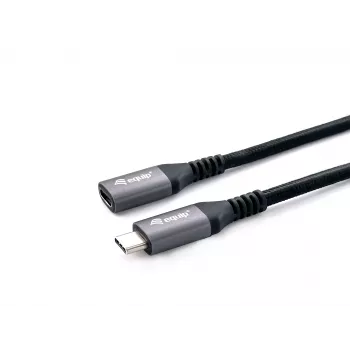 Equip USB 3.2 Gen 2 C-C ilginimo laidas, M/F, 0,5 m, 4K/60Hz, 10 Gbps