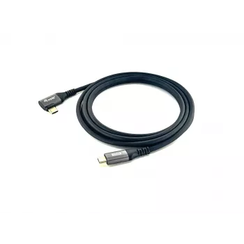 Equip USB 2.0 C į C 90° kampuotas laidas, M/M, 3,0 m, 100 W su Emark lustu