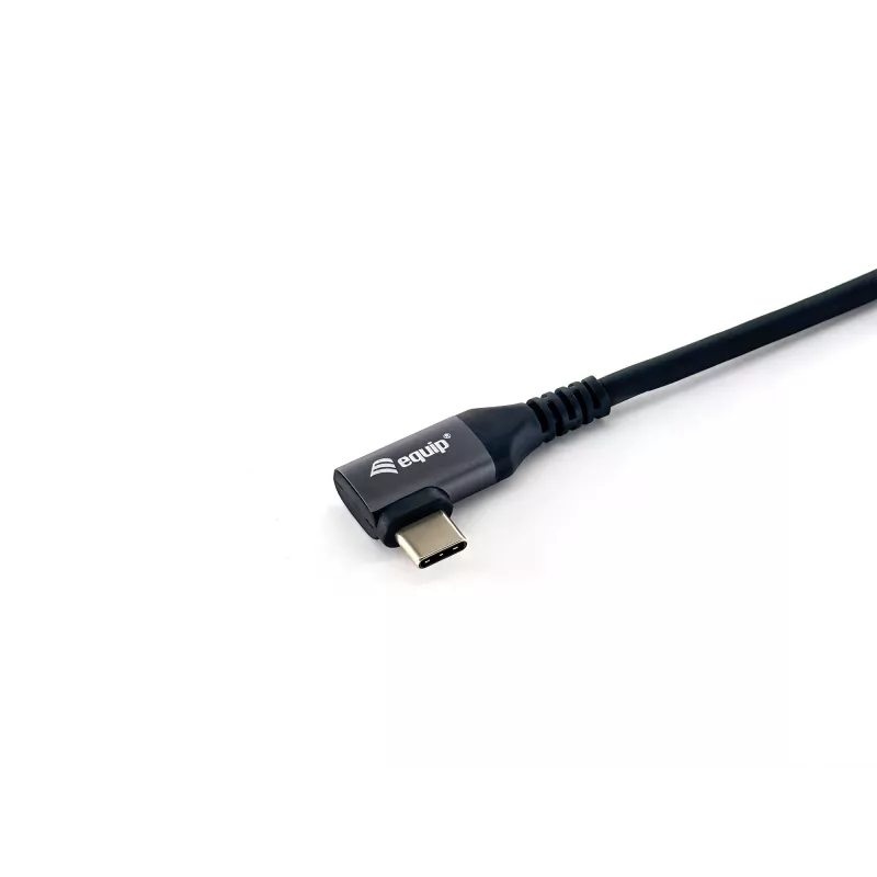 Equip USB 2.0 C į C 90° kampuotas laidas, M/M, 3,0 m, 100 W su Emark lustu