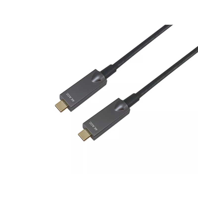 Equip USB-C į C aktyvus optinis laidas, M/M, 5,0 m, PD 60W, 4K/60Hz, 10Gbps, Vaizdas+Duomenys+PD