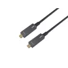 Equip USB-C į C aktyvus optinis kabelis, 10 m, 4K/60Hz, vaizdas+duomenys+PD