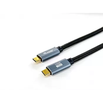 Equip USB 3.2 Gen 2 C į C laidas, vyriškas/vyriškas, 2,0 m, 5 A, PD 100 W, 4K/60 Hz, 10 Gbps