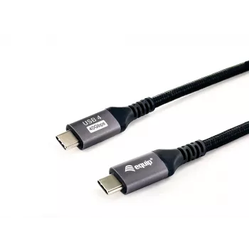 Equip USB 4 Gen 3 C į C kabelis, vyriškas/vyriškas, 2,0 m, PD3.1 240 W, 8K/60 Hz, 40 Gbps, juodas