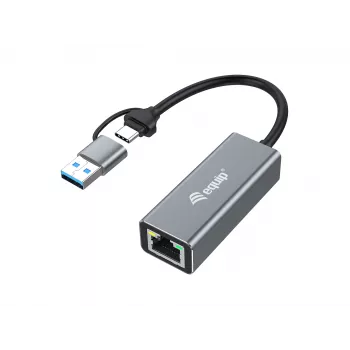 Equip USB-C į 2.5 Gigabit Ethernet tinklo adapteris (USB-C+A)
