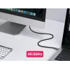 Equip USB-C į USB-C aktyvus optinis laidas, M/M, 15m, PD 60W, 4K/60Hz, 10Gbps, vaizdas+duomenys+įkrovimas