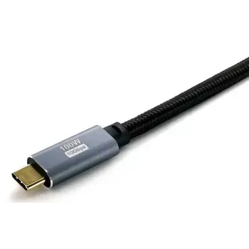 USB C į C laidas EQUIP 3,0 m — USB 3.2 Gen 2 (10 Gbps), PD100W, 4K/60Hz, juodas