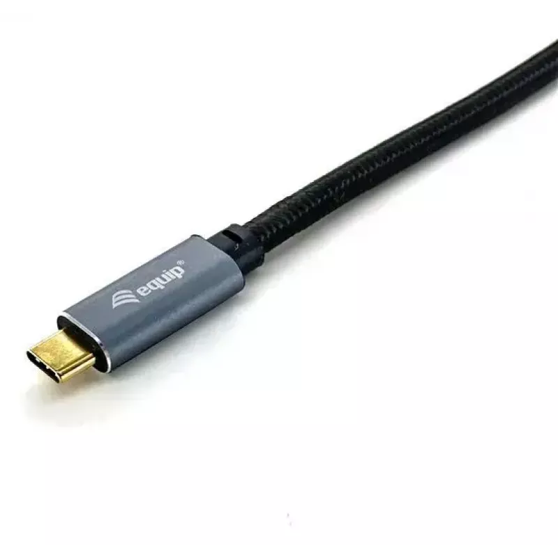 USB C į C laidas EQUIP 3,0 m — USB 3.2 Gen 2 (10 Gbps), PD100W, 4K/60Hz, juodas