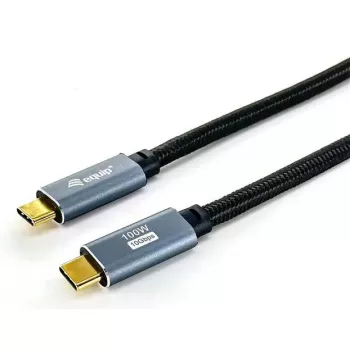 USB C į C laidas EQUIP 3,0 m — USB 3.2 Gen 2 (10 Gbps), PD100W, 4K/60Hz, juodas