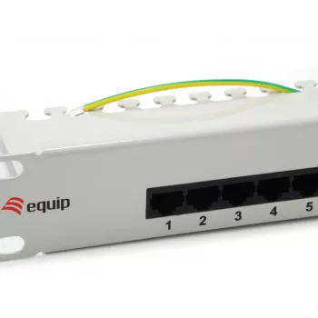 Equip 25 prievadų Cat.3 RJ45 ISDN skirstomasis skydelis, šviesiai pilkas