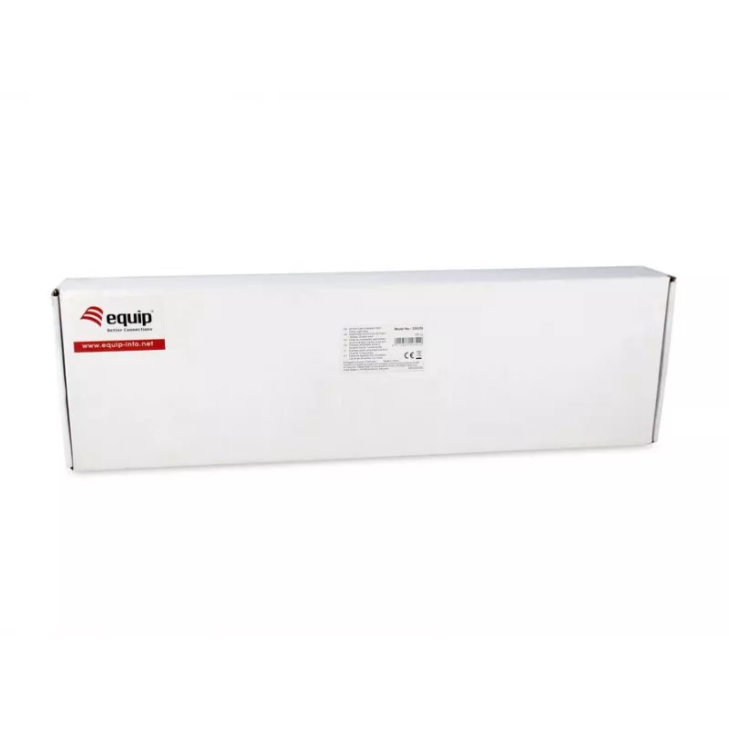 Equip 24 prievadų Cat.6 ekranuotas skirstomasis skydelis, šviesiai pilkas