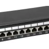 Equip 24 prievadų ekranuotas Cat6 pataisų skydelis, šviesiai pilkas