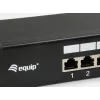 Equip 16 prievadų Cat.6 ekranuotas skirstomasis skydelis, juodas