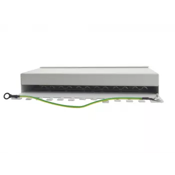 Equip 12 prievadų Cat.6 stalinis pataisų skydelis, šviesiai pilkas, 10/100/1000Base-T(X), Gigabit Ethernet, 1000 Mbit/s, RJ-45, Cat6, 1U
