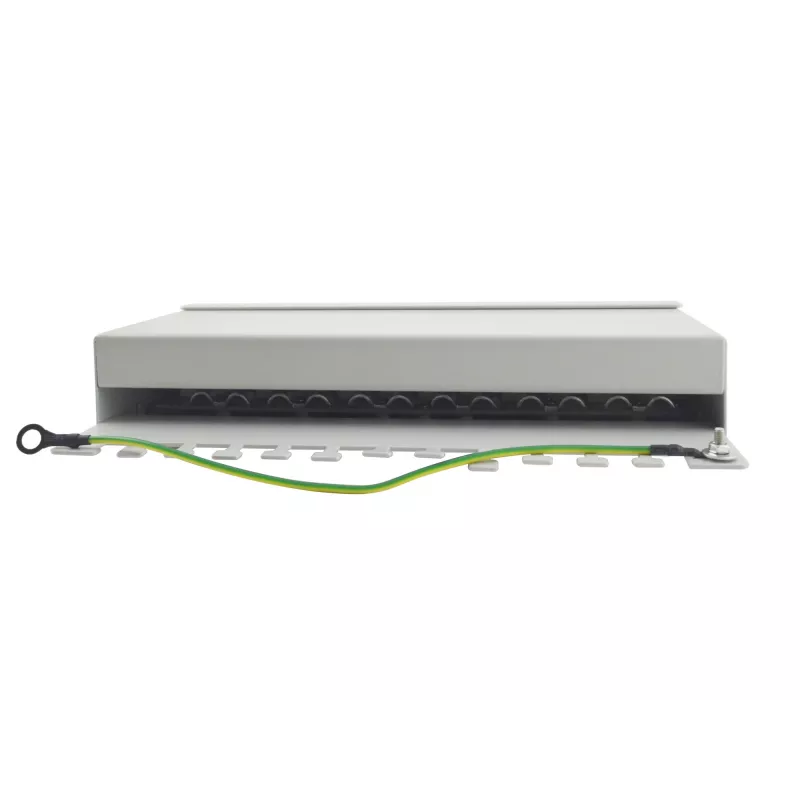 Equip 12 prievadų Cat.6 stalinis pataisų skydelis, šviesiai pilkas, 10/100/1000Base-T(X), Gigabit Ethernet, 1000 Mbit/s, RJ-45, Cat6, 1U