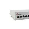 Equip 12 prievadų Cat.6 stalinis pataisų skydelis, šviesiai pilkas, 10/100/1000Base-T(X), Gigabit Ethernet, 1000 Mbit/s, RJ-45, Cat6, 1U