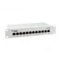 Equip 12 prievadų Cat.6 ekranuotas skirstomasis skydas, šviesiai pilkas, Gigabit Ethernet, 1000 Mbit/s, RJ-45, Cat6, Cat6e, 1U, pilkas