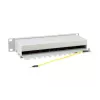 Equip 12 prievadų Cat.6 ekranuotas skirstomasis skydas, šviesiai pilkas, Gigabit Ethernet, 1000 Mbit/s, RJ-45, Cat6, Cat6e, 1U, pilkas