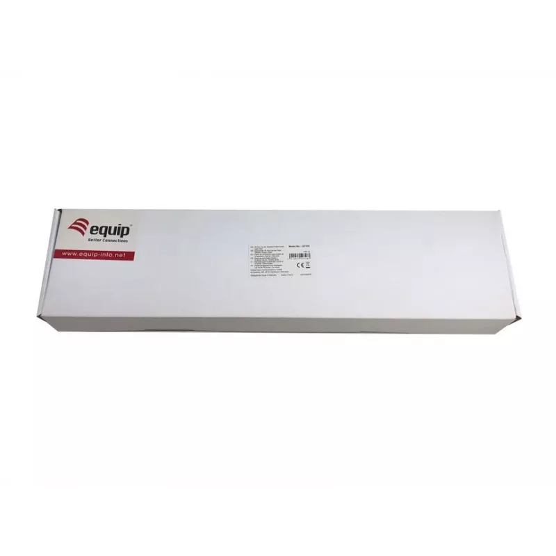 Equip 327316 16 prievadų ekranuotas Cat.5e pataisų skydelis, šviesiai pilkas
