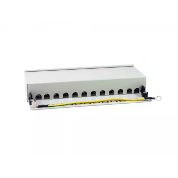 Equip 326522 skydinė plokštė (patch panel) 12 prievadų, 10GBase-T, metalinė, pilka