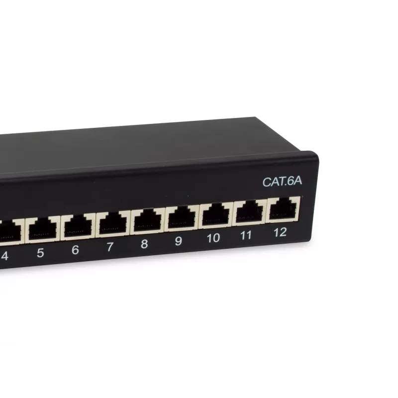 Equip 326622 skydo plokštė 12 prievadų, 10GBase-T, metalinė