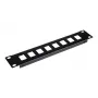 Equip EZKP-10-B Keystone panelis, 1U, tuščias, metalinis, juodas
