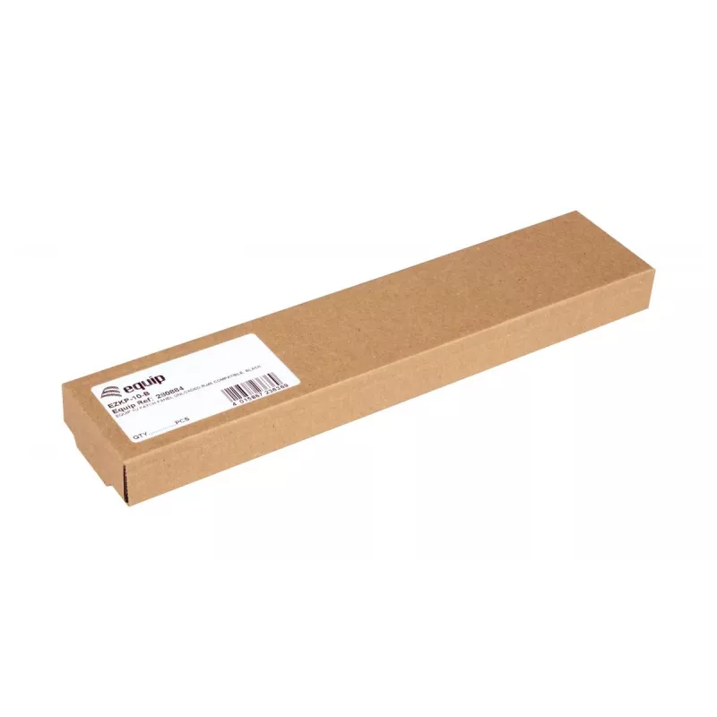 Equip EZKP-10-B Keystone panelis, 1U, tuščias, metalinis, juodas