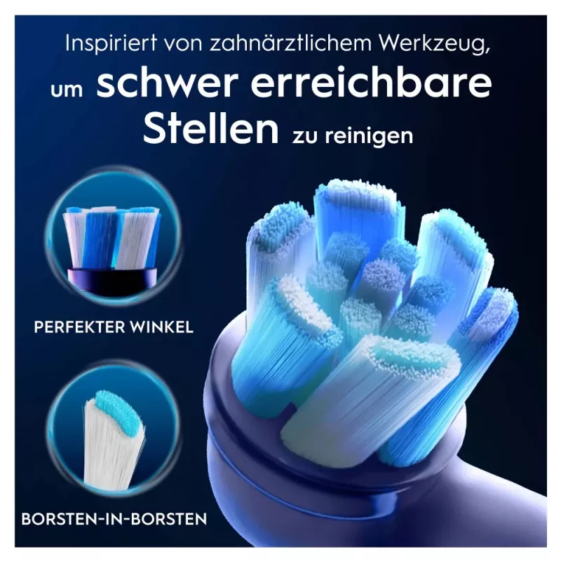 Pakeičiamieji šepetėlių antgaliai Oral-B iO Ultimate Clean, balti, 2 vnt.