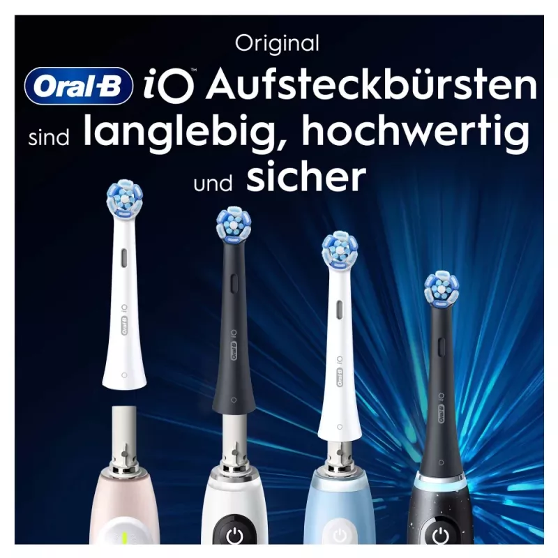 Pakeičiamieji šepetėlių antgaliai Oral-B iO Ultimate Clean, balti, 2 vnt.