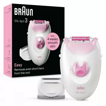 Epiliatorius Braun Silk-épil 3 3-031 20 pincetų Rožinis Baltas