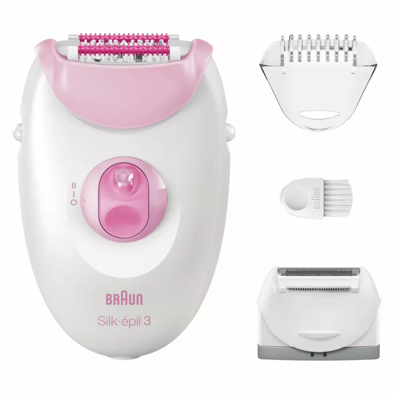 Epiliatorius Braun Silk-épil 3 3-031 20 pincetų Rožinis Baltas