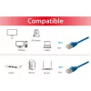 Tinklo laidas Equip Cat.6A F/FTP Slim Patch RJ-45 0,5m mėlynas