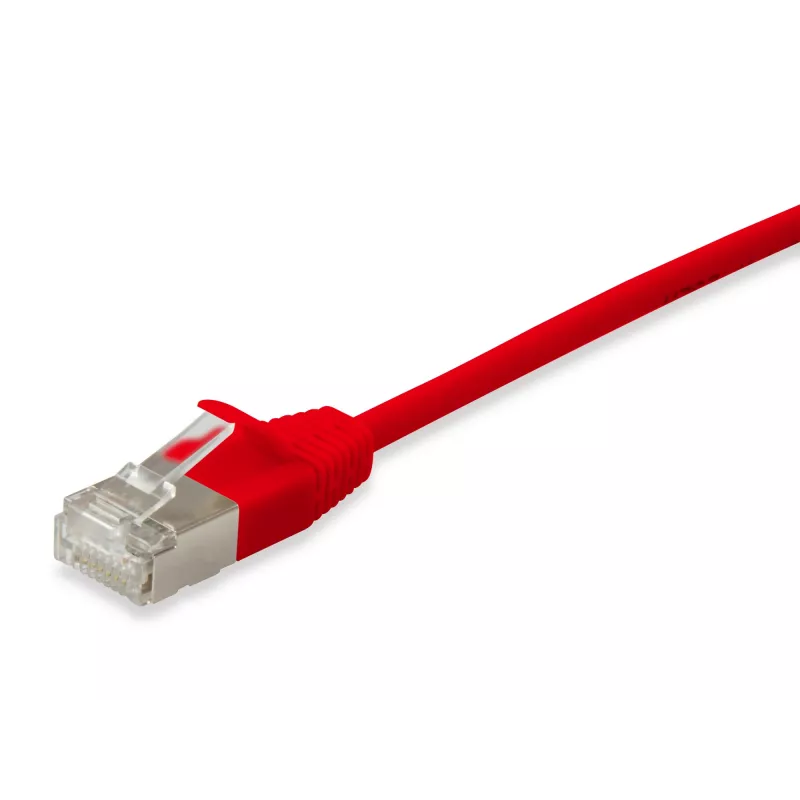 Tinklo laidas Equip Cat.6A F/FTP Slim Patch RJ-45 5m raudonas