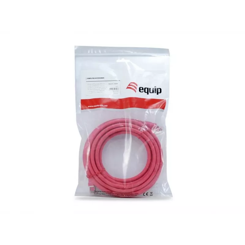 Equip Cat 8.1 S/FTP (PIMF) jungiamasis kabelis, LSOH, 0,5 m, raudonas