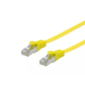 Equip Cat.6A U/FTP plokščias RJ-45 tinklo kabelis 0,5 m geltonas