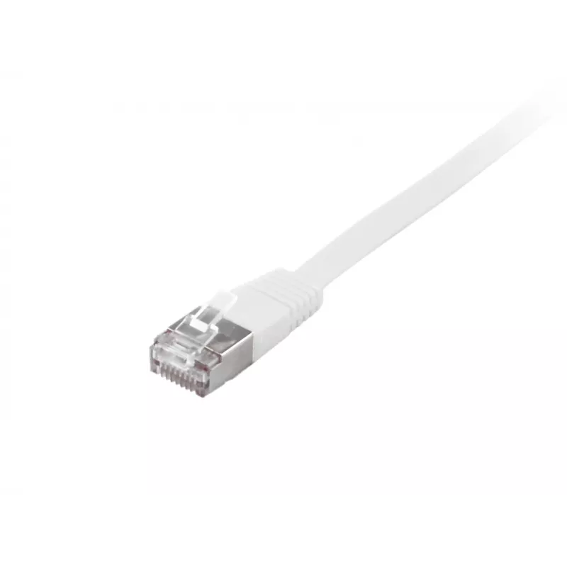 Equip Cat.6A U/FTP plokščias patch kabelis RJ-45 1m baltas