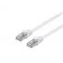 Equip Cat.6A U/FTP plokščias jungiamasis laidas, 3,0 m, baltas
