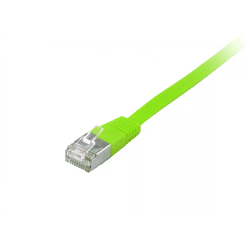 Equip Cat.6A U/FTP plokščias RJ-45 jungiamasis kabelis 5 m žalias