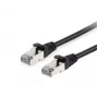 Equip Cat.6 S/FTP jungiamasis laidas, 0,25 m, juodas