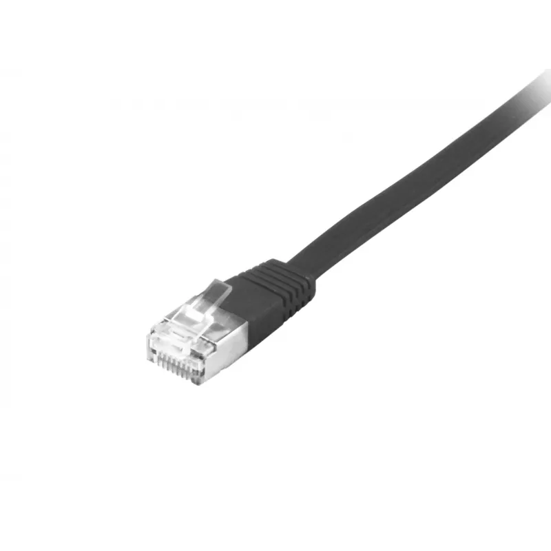 Equip Cat.6A U/FTP plokščiasis RJ-45 tinklo kabelis 3,0 m juodas