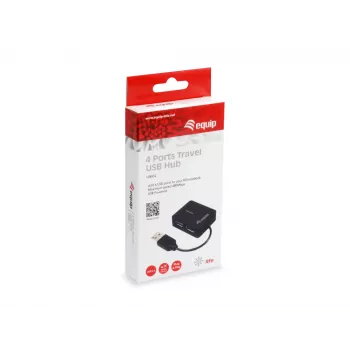 Equip 128952 USB 2.0 4 prievadų juodas USB šakotuvas