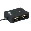 Equip 128952 USB 2.0 4 prievadų juodas USB šakotuvas