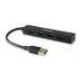 Equip 128953 USB 3.2 Gen 1 tipo A 4 prievadų USB šakotuvas, juodas